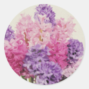 Hyacinth Classic Round Sticker
