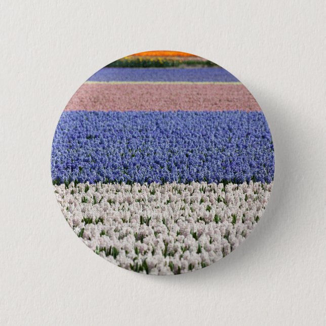 Hyacinth Field 6 Cm Round Badge (Front)