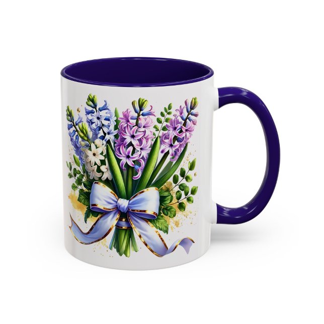 Hyacinth Flower Mug Spring Bouquet Gift Cup (Creator Uploaded)