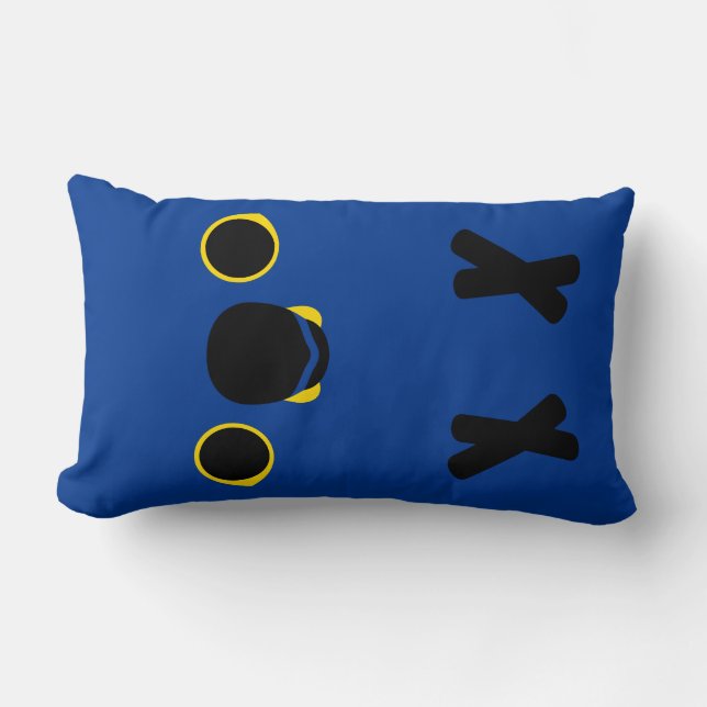 Hyacinth Macaw Lumbar Cushion (Front)