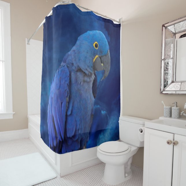 Hyacinth Macaw Shower Curtain (In Situ)