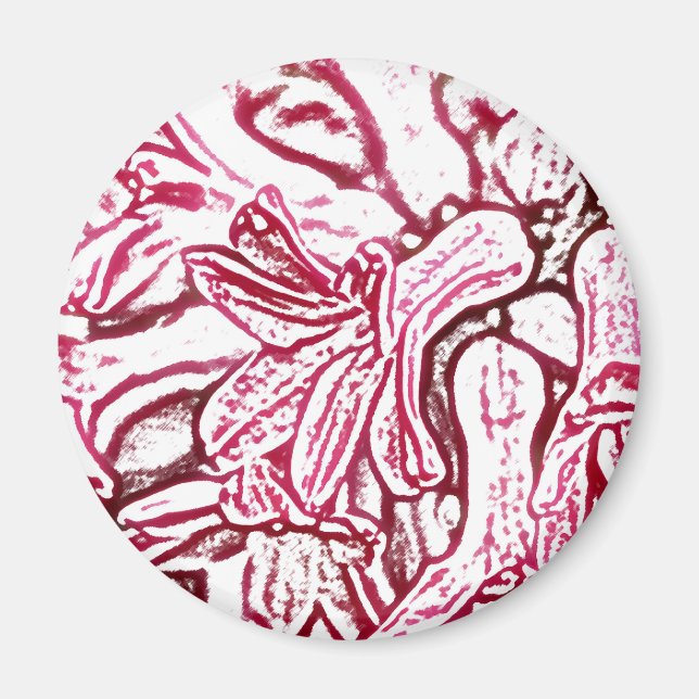 Hyacinth Pink Edited Magnet (Front)