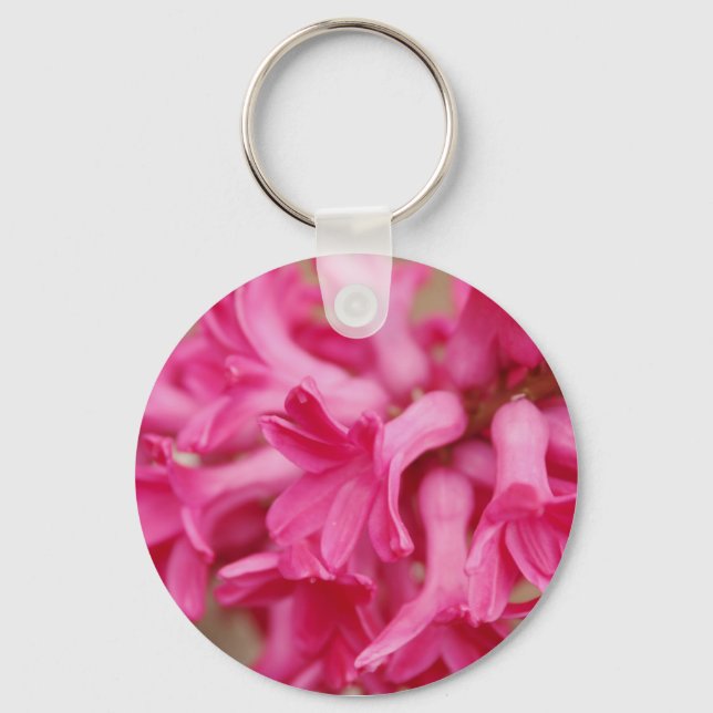 Hyacinth Pink Key Ring (Front)