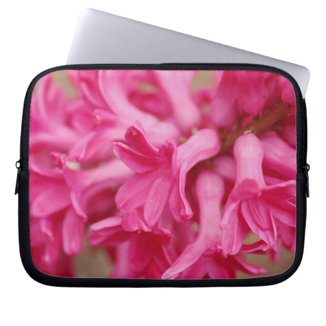 Hyacinth Pink Laptop Sleeve (Front)