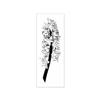 Hyacinth Rubber Stamp - Spring bulb stamps