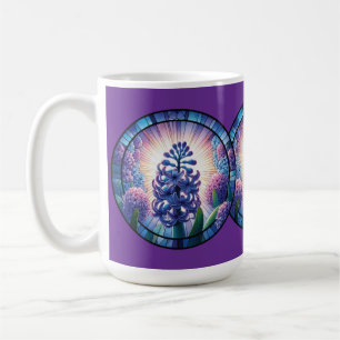 Hyacinth Stained Glass Art Coffee Mug