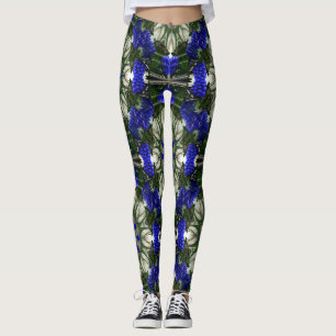 Hyacinths Galore... Leggings