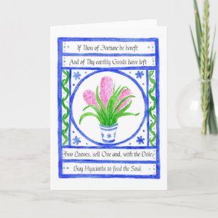 'Hyacinths' Greeting Card