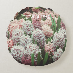 Hyacinths Round Cushion