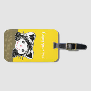 Hyakko Neko-chan Luggage Tag