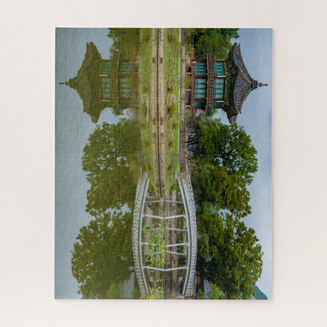 Hyangwonjeong Pavilion Seoul South Korea Jigsaw Puzzle (Vertical)