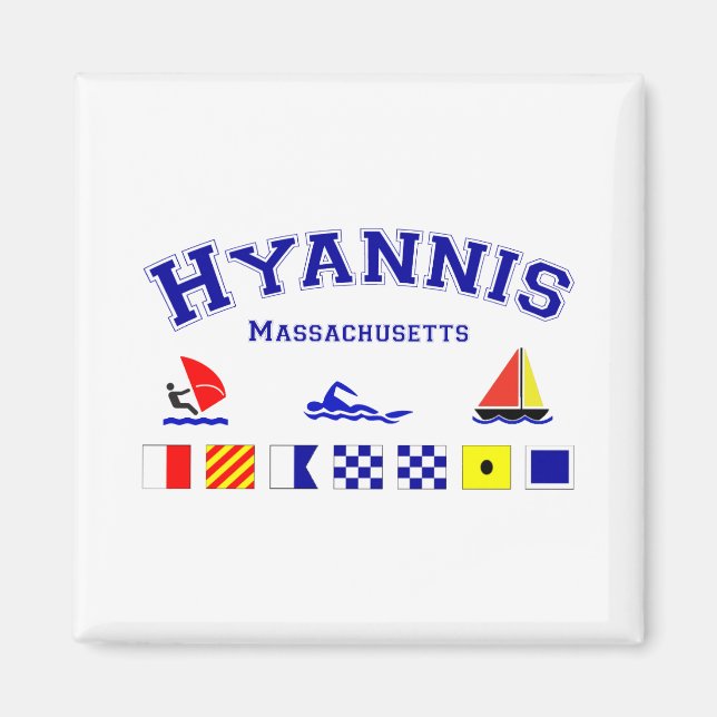 Hyannis Signal Flag Magnet (Front)