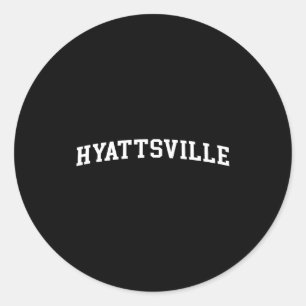 Hyattsville classic round sticker