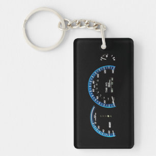 Hybrid Car Instrument Cluster Key Tag Ring