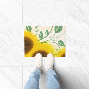 Hybrid Nouveau Sunflowers Doormat