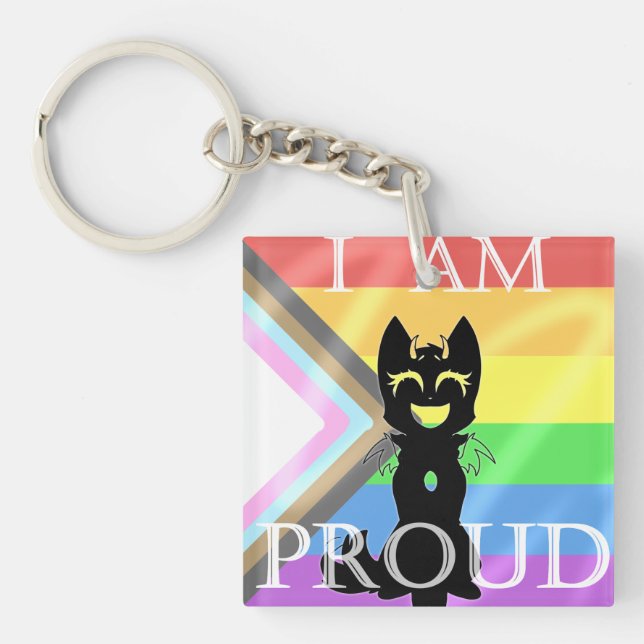 Hybrid Pride Keychain  (Front)