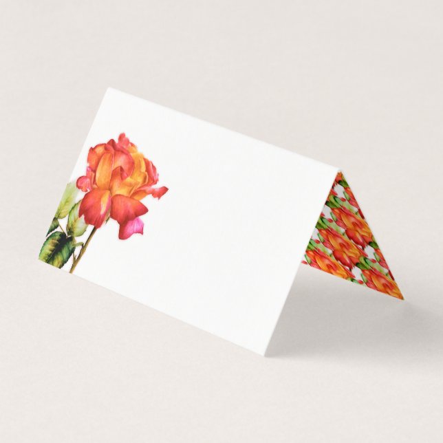 Hybrid tea rose orange red wedding (Front)