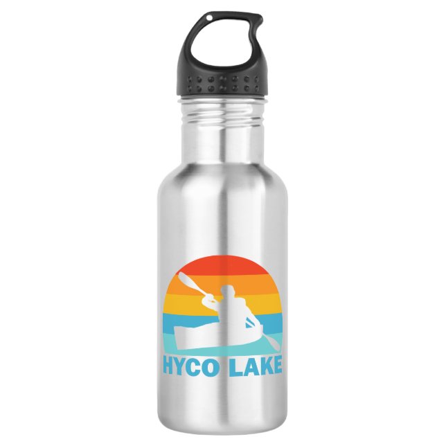 Hyco Lake North Carolina Kayak 532 Ml Water Bottle (Front)