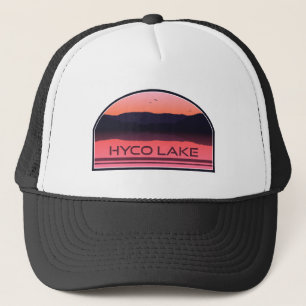 Hyco Lake North Carolina Red Sunrise Trucker Hat