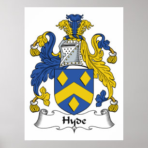 Hyde Family Crest Poster