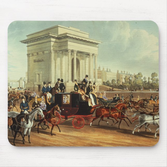 Hyde Park Corner, after James Pollard Mouse Pad (Front)