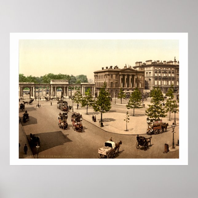 Hyde Park Corner, Antique London, UK Poster (Front)
