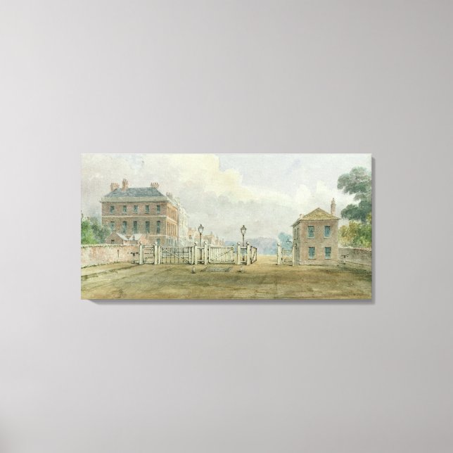 Hyde Park Corner Turnpike, 1785 Canvas Print (Front)