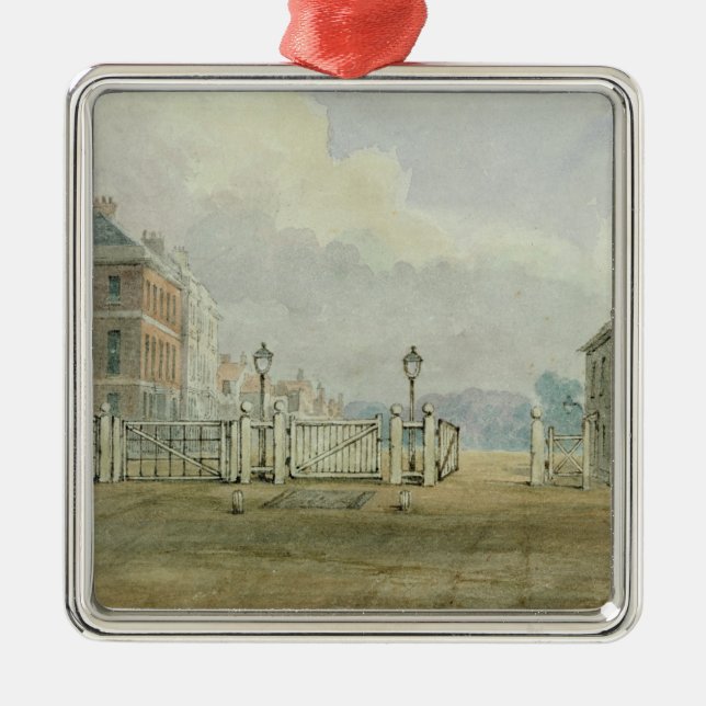 Hyde Park Corner Turnpike, 1785 Metal Tree Decoration (Front)
