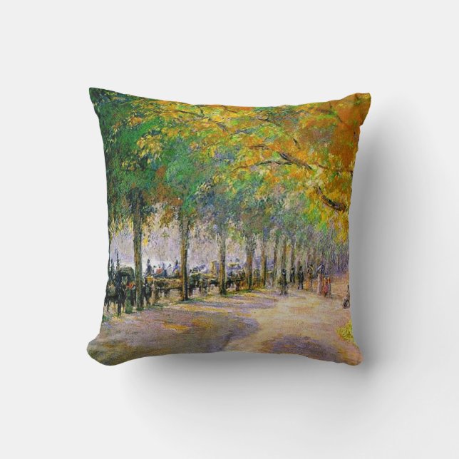 Hyde Park, London artwork Cushion (Front)