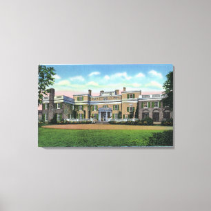 Hyde Park View of President FDR's Mansion Canvas Print