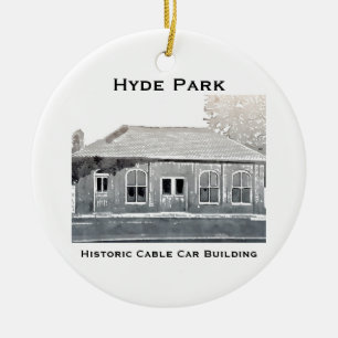 Hyde Park's Historic Cable Car Ornament