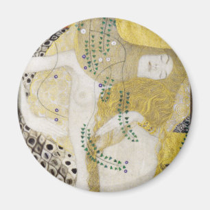 Hydra (aka Water Serpents I) by Gustav Klimt Magnet