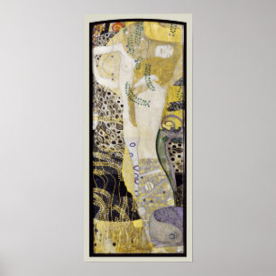 Hydra (aka Water Serpents I) by Gustav Klimt Poster