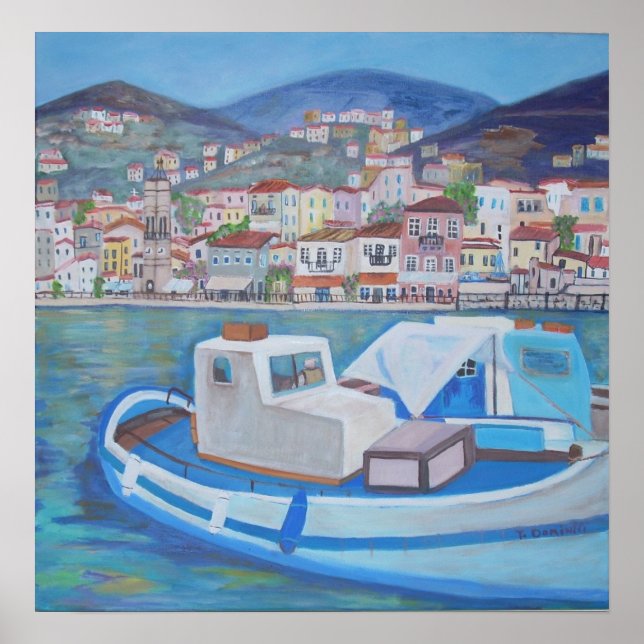 Hydra Island, Greece Poster (Front)