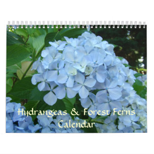 HYDRANDEAS & FOREST FERNS Calendar Gifts