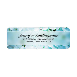 Hydrangea Address Label