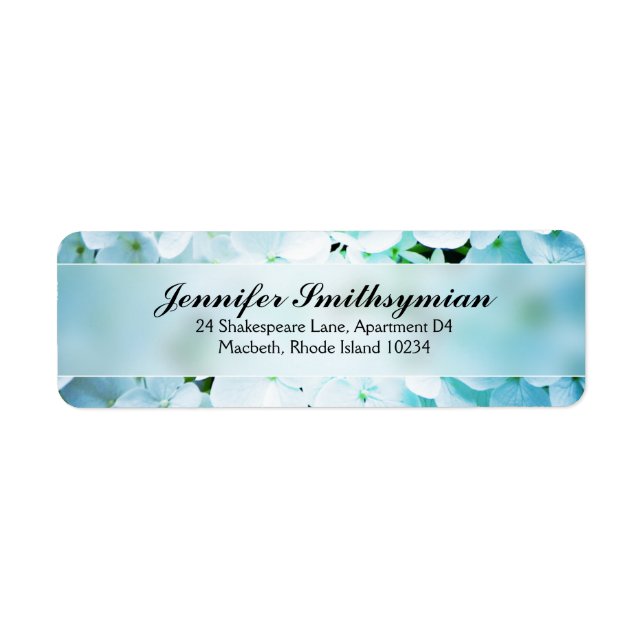 Hydrangea Address Label (Front)