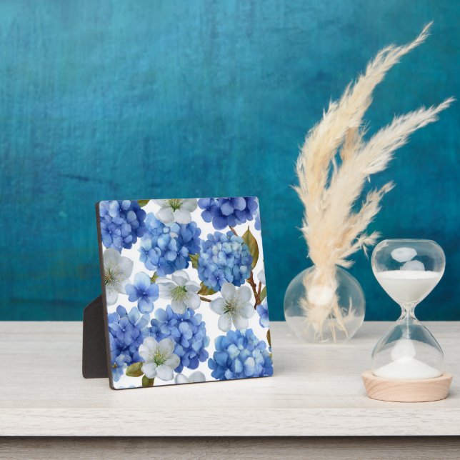 Hydrangea and Cherry Bloom Plaque (Insitu)