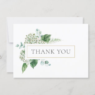 Hydrangea and Greenery Thank You