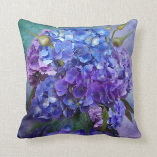 Hydrangea Art Designer Pillow