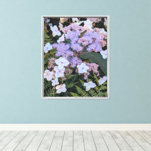 Hydrangea Aspera Flowers Floral Canvas Print