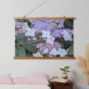 Hydrangea Aspera Flowers Floral Hanging Tapestry