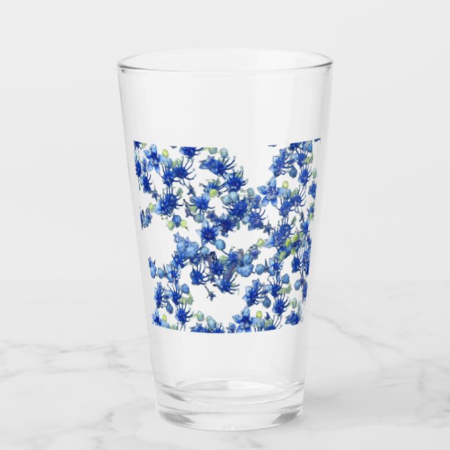 Hydrangea (BGC transparent) Glass (Front)
