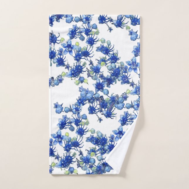 Hydrangea (BGC Transparent) Hand Towel (Hand Towel)