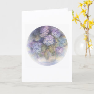 Hydrangea Blank Card   Elegant Floral Note