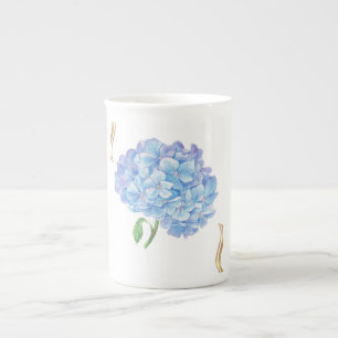 Hydrangea Bloom – Vintage Botanical Flower  Bone China Mug