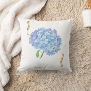 Hydrangea Bloom – Vintage Botanical Flower Cushion