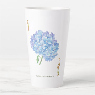 Hydrangea Bloom – Vintage Botanical Flower  Latte Mug