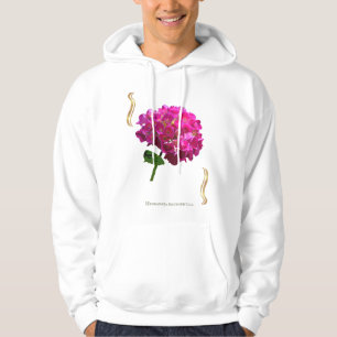 Hydrangea Bloom – Vintage Botanical Fuchsia Hoodie