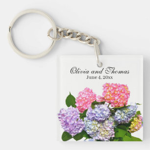 Hydrangea Bouquet Key Ring